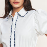A LITTLE BIT LOVELY WOVEN MINI DRESS