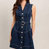 MADE TO FLATTER DENIM MINI DRESS