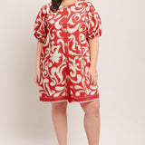 STRAIGHT & STRONG WOVEN MINI DRESS