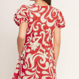 STRAIGHT & STRONG WOVEN MINI DRESS