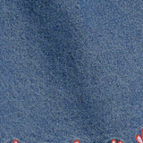 ARTISAN-INSPIRED DENIM MINI SHIFT DRESS