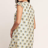 LITTLE RAY OF JOY WOVEN LACE MINI SHIFT DRESS