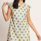 LITTLE RAY OF JOY WOVEN LACE MINI SHIFT DRESS