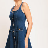 URBAN POLISH DENIM MINI DRESS