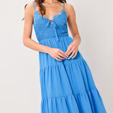 NOMAD BLOOM WOVEN MAXI DRESS