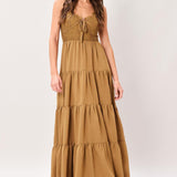 NOMAD BLOOM WOVEN MAXI DRESS