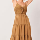 NOMAD BLOOM WOVEN MAXI DRESS