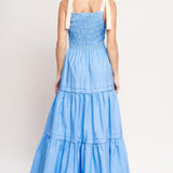 SWEET SERENITY TIERED WOVEN MAXI DRESS