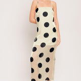 AVANT DOT WOVEN MIDI DRESS