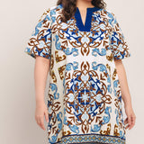MEDITERRANEAN SOUL WOVEN MINI DRESS