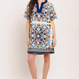 MEDITERRANEAN SOUL WOVEN MINI DRESS
