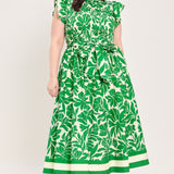 BLOOM ENERGY WOVEN MIDI DRESS