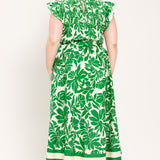 BLOOM ENERGY WOVEN MIDI DRESS