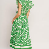 BLOOM ENERGY WOVEN MIDI DRESS