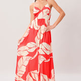 HEAT BLOOM WOVEN MAXI DRESS