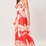 HEAT BLOOM WOVEN MAXI DRESS
