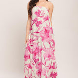 SOFT ROSE ESCAPE WOVEN ANKLE DRESS