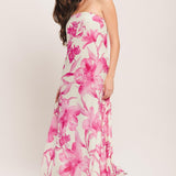 SOFT ROSE ESCAPE WOVEN ANKLE DRESS