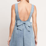 CASUAL POLISHED DENIM MINI DRESS