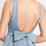 CASUAL POLISHED DENIM MINI DRESS