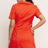 BOLD AND BEAUTIFUL WOVEN MINI DRESS
