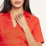 BOLD AND BEAUTIFUL WOVEN MINI DRESS