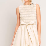 LOVELY ESCAPE WOVEN MINI DRESS