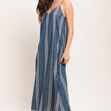 HANDLOOM SKY WOVEN MIDI DRESS