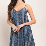 HANDLOOM SKY WOVEN MIDI DRESS