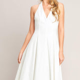 SERENE MOMENT WOVEN MIDI DRESS