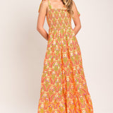 SUNKISS FLORAL WOVEN MAXI DRESS