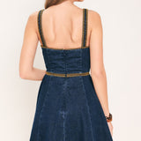 DENIM DARLING DENIM MINI DRESS