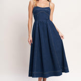 THE EVERYDAY ICON DENIM MIDI DRESS