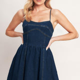 THE EVERYDAY ICON DENIM MIDI DRESS