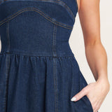 THE EVERYDAY ICON DENIM MIDI DRESS