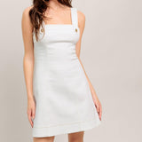 PURE INTENTIONS WOVEN MINI DRESS