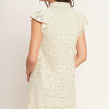 EFFORTLESSLY ROMANTIC WOVEN MINI DRESS