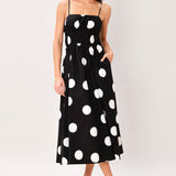 DOT THEORY WOVEN MIDI DRESS