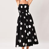 DOT THEORY WOVEN MIDI DRESS