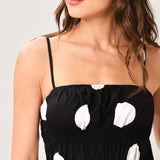 DOT THEORY WOVEN MIDI DRESS