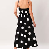 DOT THEORY WOVEN MIDI DRESS