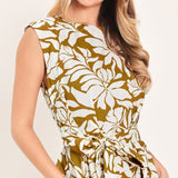 MARIGOLD HAVEN WOVEN MIDI DRESS