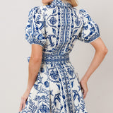 ISLAND PULSE WOVEN MINI DRESS