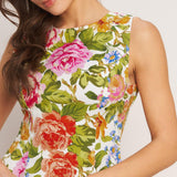 SUMMER LOVE FLORA WOVEN MINI DRESS