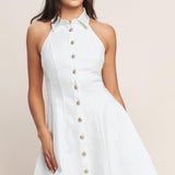 ALWAYS ADORABLE WOVEN MINI DRESS