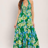 PALM SHORE BLOOM WOVEN MAXI DRESS