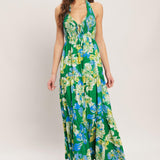 PALM SHORE BLOOM WOVEN MAXI DRESS
