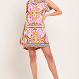 GOLDEN PSYCHE WOVEN MINI DRESS