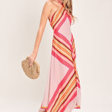 PARADISE CODE WOVEN MIDI DRESS