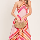 PARADISE CODE WOVEN MIDI DRESS
